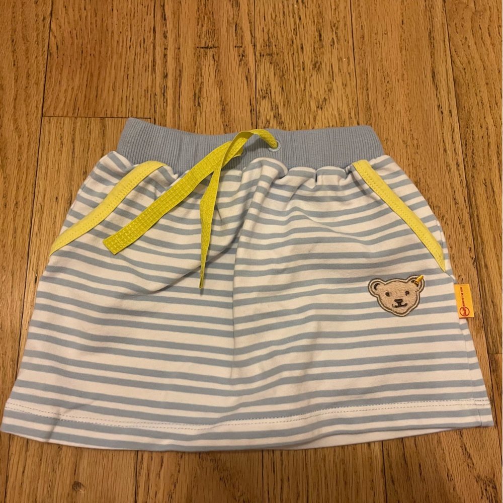 Steiff Striped Skirt with Bear